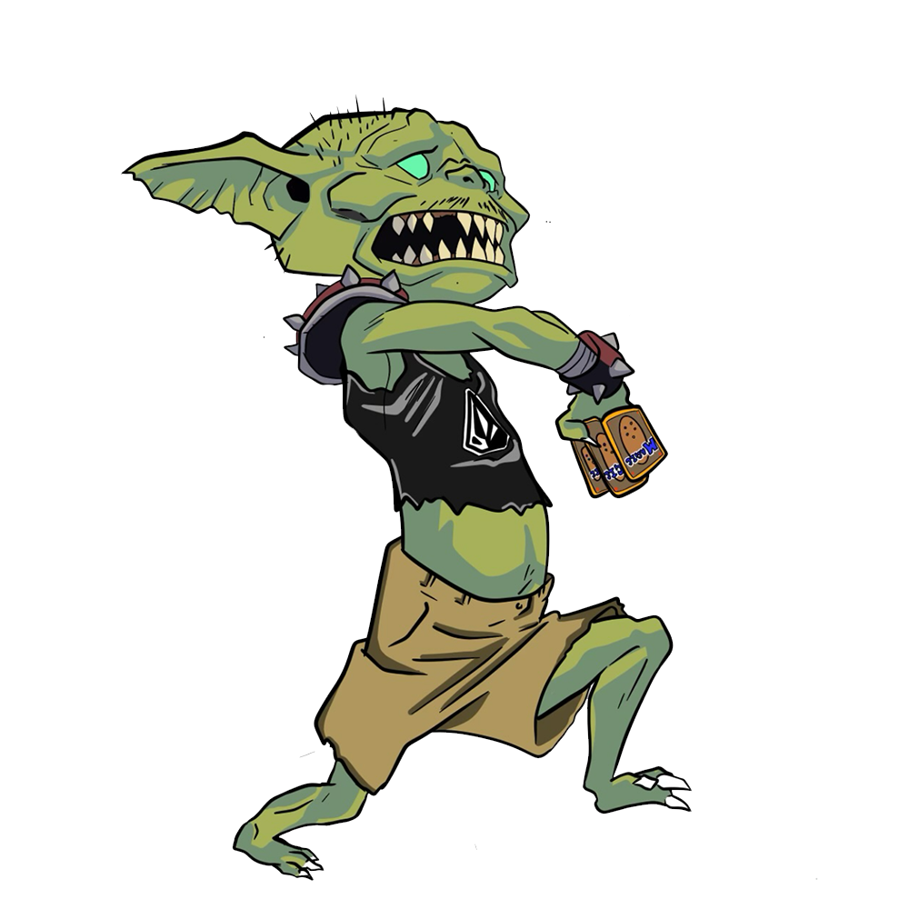Goblin mascot left